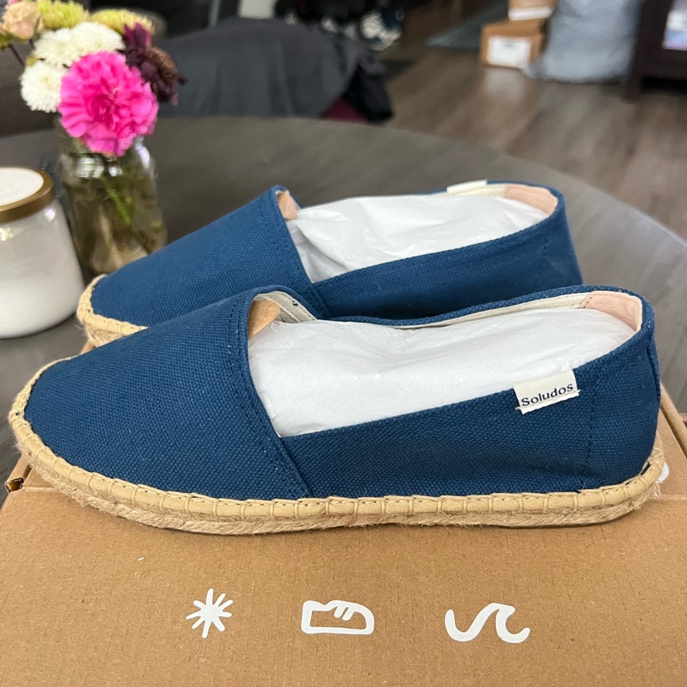 Soludos Brand Navy Espadrilles - NWT - Size 7